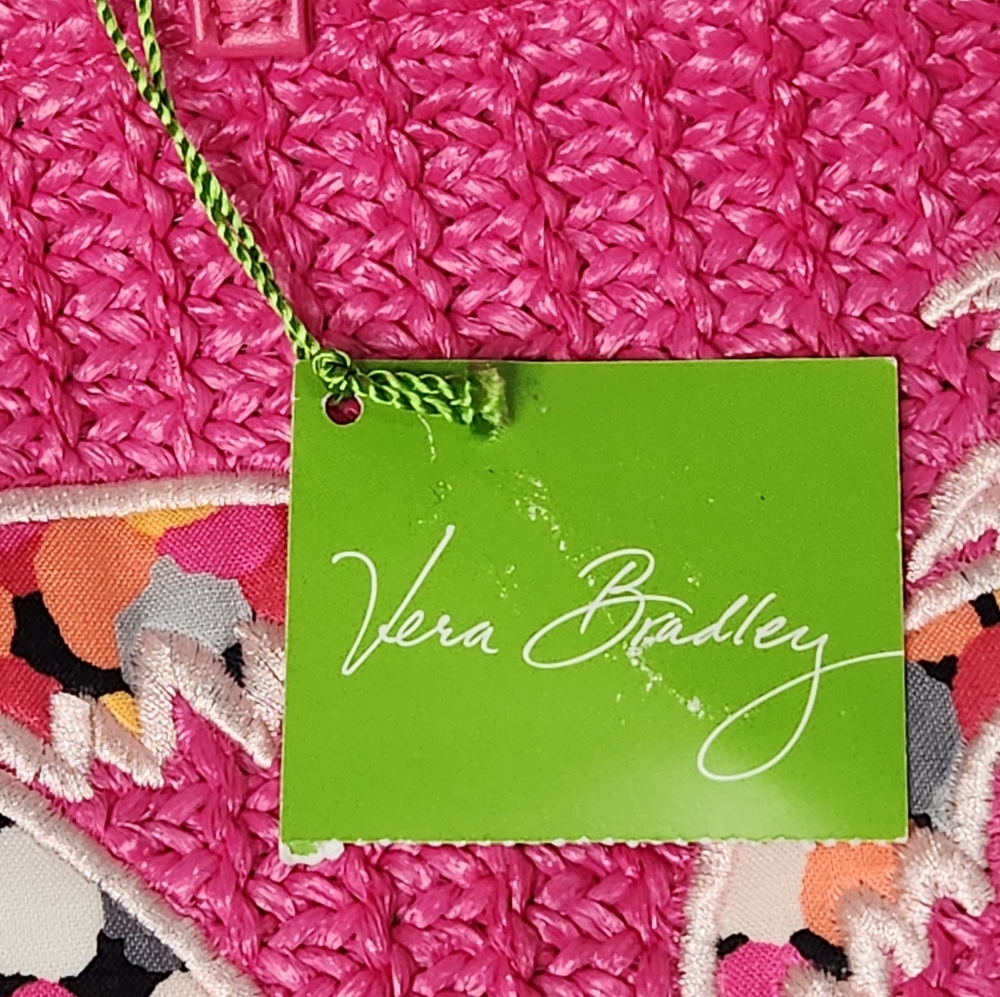 Vera Bradley Large Straw Tote in Pixie Confetti - Picture 7 of 12